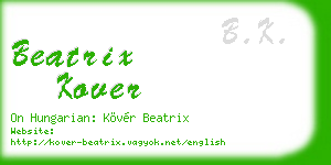 beatrix kover business card